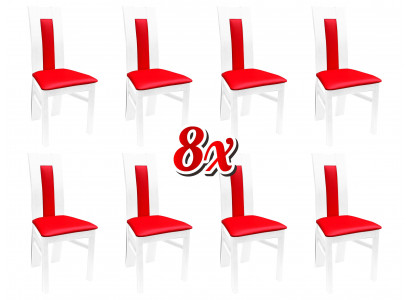 Stull 8x Iesszëmmer Polsterstull Lounge Textil Fauteuil Set Nei Kichen Still Sëtz