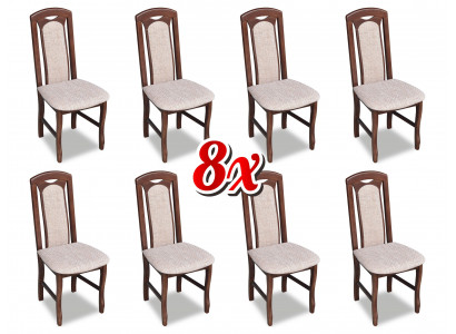 Garnitur Stull 8x Iesszëmmer Polstersstull Lounge Club Textil Still Kichen Set Neit