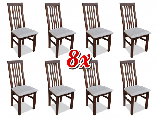 Iesszëmmer Stoff Miwwelen Fauteuil Set 8x Stull Design Lienfauteuil Polster Still Gastro