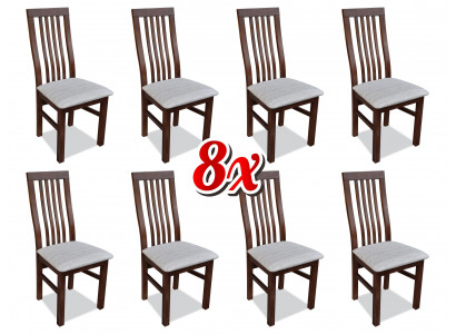 Iesszëmmer Stoff Miwwelen Fauteuil Set 8x Stull Design Lienfauteuil Polster Still Gastro