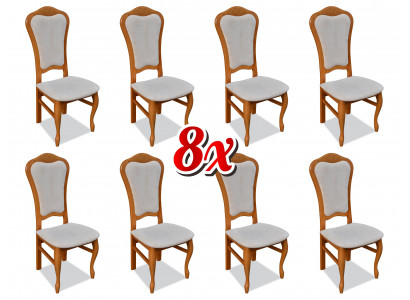 Komplett Sëtzgrupp Design Iesszëmmer Stull Set Stiller 8x Garnitur Gruppe Nei