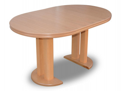 Iessdësch Design Holz Konferenztisch Meeting Dësch 90x90 cm Auszéiht 90x240 cm