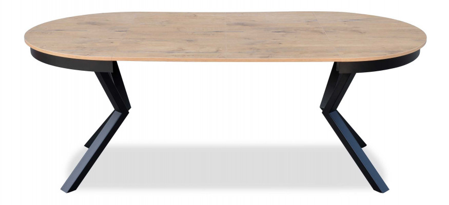 Luxus Iessdësch Braun Ronnen Dësch Iesszëmmer Holz Design Dëscher 100 cm