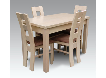 Iessgeschir Designer Iesszëmmer Set Garnitur Stull Dësch 4 Still Grupp 5tlg.