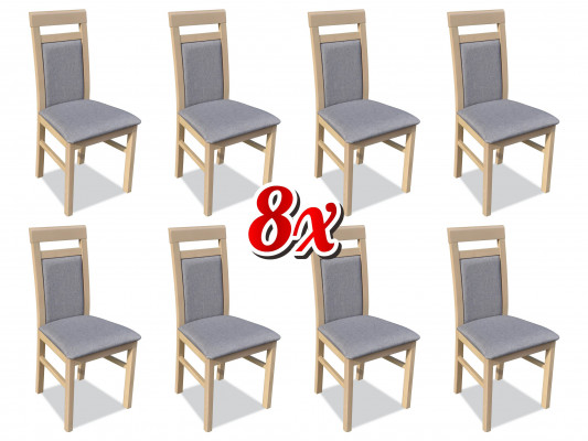 Garnitur Sesselen Luxus Nei 8x Stull Stull Polster Design Lounge Iess Sëtz Grupp