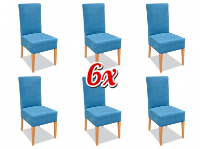 Designkëscht Lieder Textil Iess- a Wunnzëmmer 6x Still Stull Set Fauteuil Lehnstull