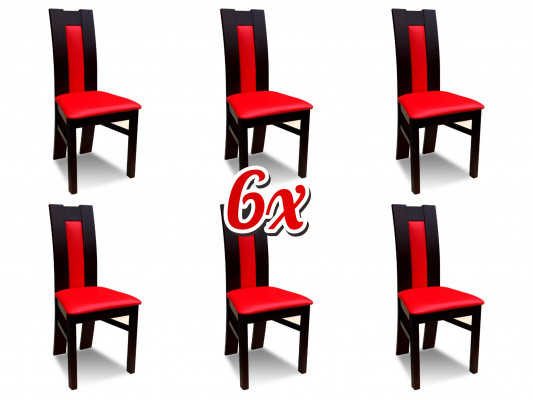 Garnitur Komplett Grupp Wunnzëmmer 6x Stéck Nei Iesszëmmer Still Set Lehn Still