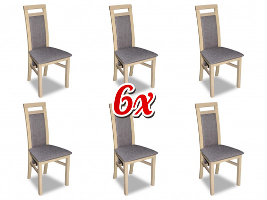 Fauteuil Grupp Garnitur Iesszëmmer Stullgrupp Komplette Set 6x Lehn Stiller