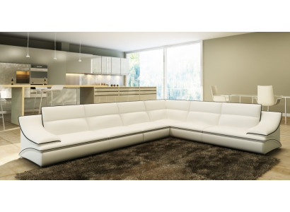 Eckcouch Polster Garnitur Canapé Sofa Wunnlandschaft Sëtz Eck Textil Lieder