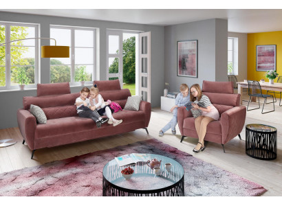 Lieder Design Canapé Couche Këssen Sëtz 2+1+1 Sofa Set Garnituren Konschtlieder Set Garnitur