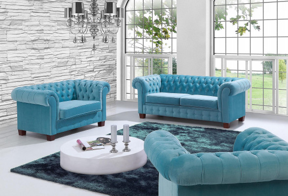 Chesterfield 2+1 Sofagarnitur Canapé Polster Sëtz Garnitur Sofa Canapéë Sofasen Nei