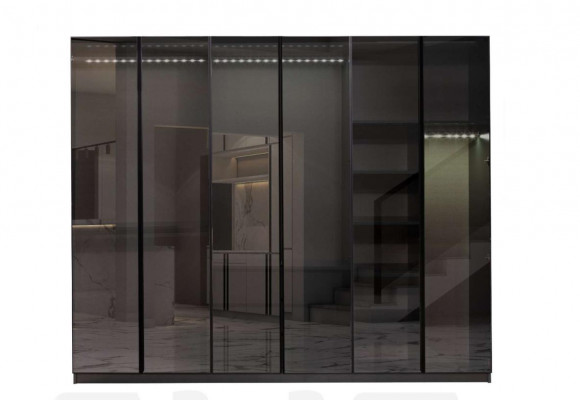 Modernt gro Kleederschafschlofzëmmer Schranken Designer Ariichtung