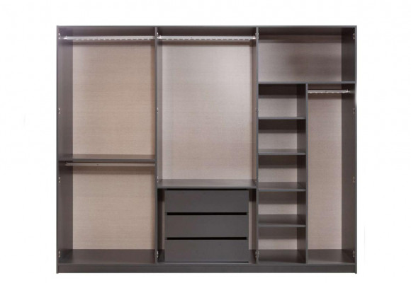 Modernt gro Kleederschafschlofzëmmer Schranken Designer Ariichtung