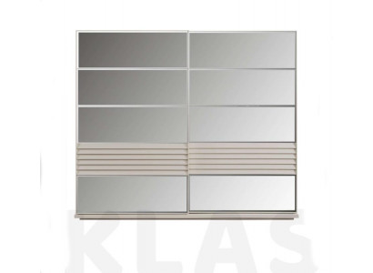 Designer groer Kleederschaf aus Holz, Schlofschaf Luxus Schief.