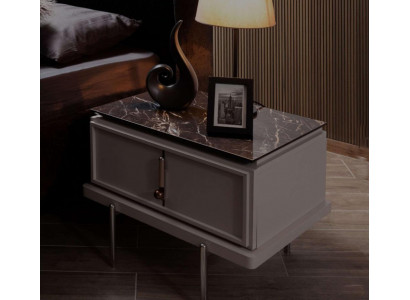 Brongen Nuetsdësch Stilvoll Schlofzëmmer Holzmiwwelen Designer Miwwelen Neien