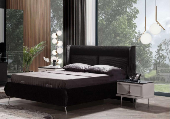 Brongen Nuetsdësch Stilvoll Schlofzëmmer Holzmiwwelen Designer Miwwelen Neien