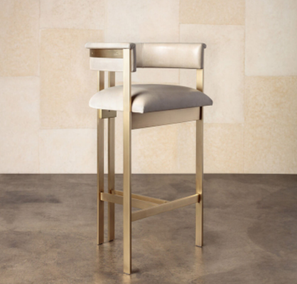 Iesszëmmer Miwwel Beige Stull 1-Sëtzer Een-Sëtzer Design Armlehnestull