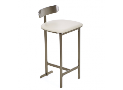 Wäisse Barstull Lounge Miwwelen Polster Eenzieschter Modern Iesszëmmer Sëtz.