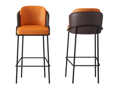 Zweefaarwege Barstull Designer 1-Platzer Modern Lehnstillen Lounge Miwwelen