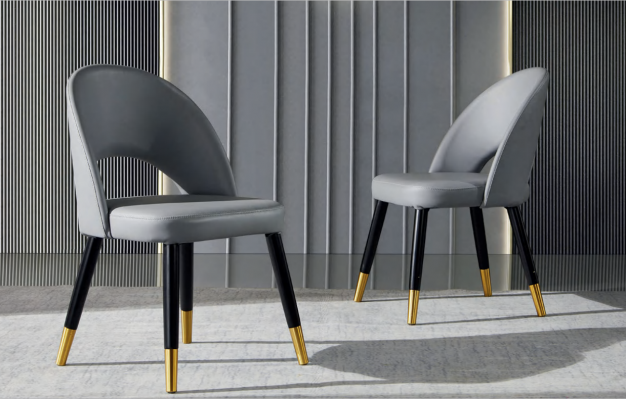 Modernt gréit Iessenzëmmer Stull 1-Sëtzer Designer Einsëtzer Holzstillen