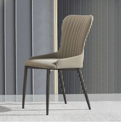 Graawe Polstersëtz Modern Iesszëmmer Still Designer Einsëtzer Neijoer