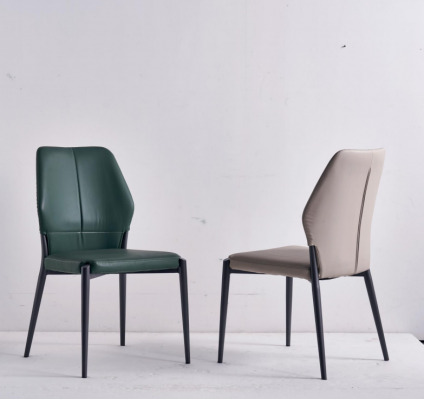Grénge Designer Liederstull Modern Iesszëmmerstill Kiche Sëtzmiwwelen Nei