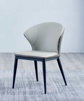 Wäiss Polstersiidl Designer Textil Einsitzer Iesszëmmer Edel Holzstillen