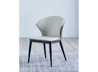 Wäiss Polstersiidl Designer Textil Einsitzer Iesszëmmer Edel Holzstillen