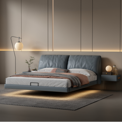 Grau Schlofkummer Designer Better Holzgestell Modern Luxus Miwwelen