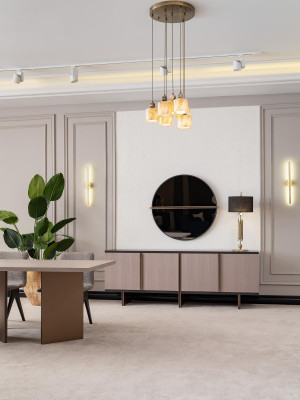 Iesszëmmer Iessgrupp Iesszëmmerméibel Iessdësch Iesseck 9 Deeler Holz Béis