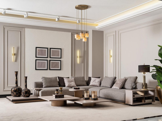 Eckcanapé L Form Wohnlandschaft Polstersofa Stoffsofa Gro Modern Canapé