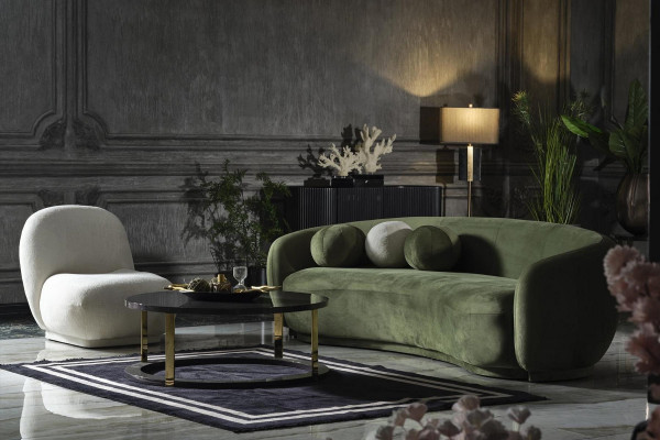 Garnitur Stoffsofa Sofagarnitur Polstersofa Modern Set 2-Stéck Rout Sofa