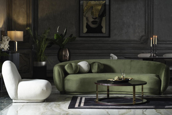 Garnitur Stoffsofa Sofagarnitur Polstersofa Modern Set 2-Stéck Rout Sofa