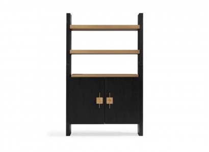 Schaf mat Regaler Holzzchaf Schranken Holz Schwaarz Design Gold Neien