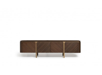 Sideboard RTV Lowboard TV Ständer Dësch Holz Braun Wunnwand Modern