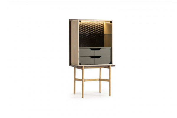 Bar-Schaf Schaf Vitrinn Bar Holz Wunnzëmmer Modern Beige Luxus