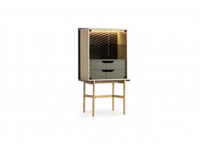 Bar-Schaf Schaf Vitrinn Bar Holz Wunnzëmmer Modern Beige Luxus