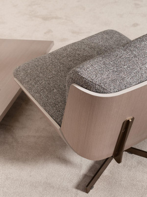 Dréistull Fauteuil Stoff Sëtz Einsitzer Gro Wunnzëmmer Clubfauteuil