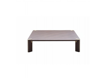 Canapé Table Säitendësch Wunnzëmmer Kaffisdësch Brong Holz Dësch
