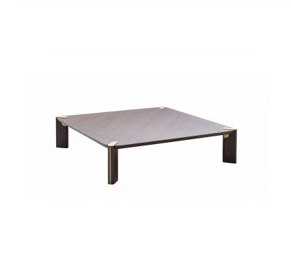 Canapé Table Säitendësch Wunnzëmmer Kaffisdësch Brong Holz Dësch