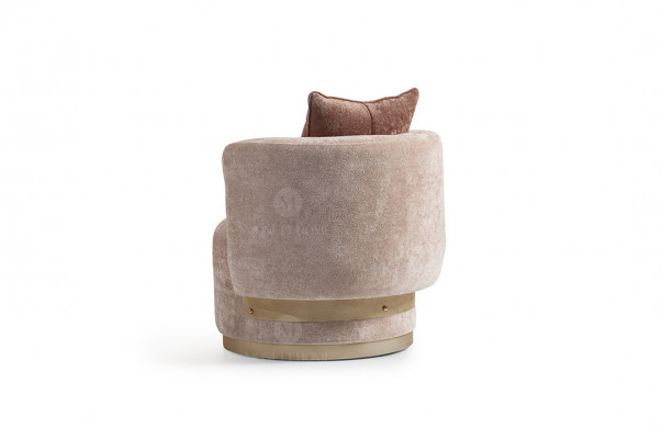 Sëtz Relaxsëtz Modern Beige Polster Stoff Sëtz Einsitzer Design