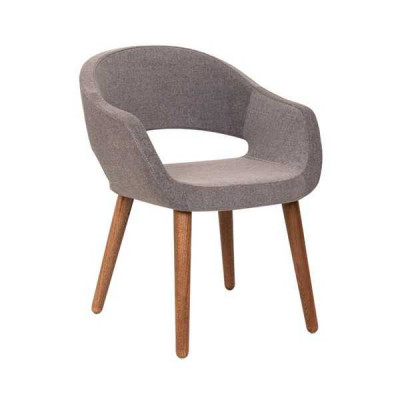 Grau Iesszëmmerstull Wunnzëmmer Stull Armlehn Still Designer Holz