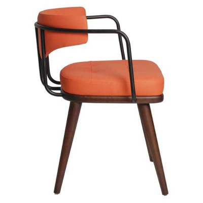 Orangen moderne Fauteuil Aarmleeën Stull Einsëtzer Designer 1-Sëtzer