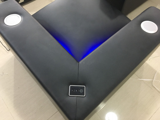 Lieder Wunnlandschaft Eckcouch Designer Canapé Liederkanapé Canapé - USB - SOUND BOXEN