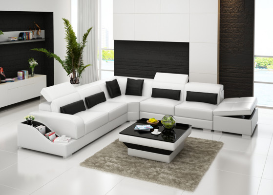 Liederdivan Couch Wunlandschaft Eckdivan Eck Garnitur Sofa Modern Design