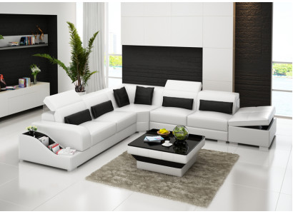Liederdivan Couch Wunlandschaft Eckdivan Eck Garnitur Sofa Modern Design