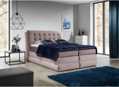 Boxspringbett Design Duebel Hotel Modern Bett Schlofzëmmer Chesterfield Miwwelen