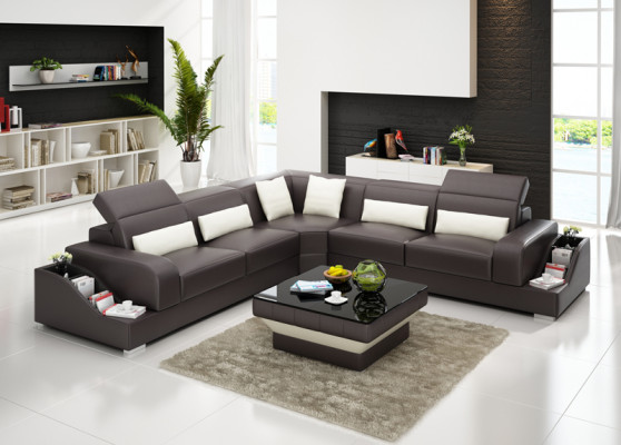 Liederdivan Canapé Wunnlandschaft Eckdivan Eck-Garnitur Modern Sofa Design