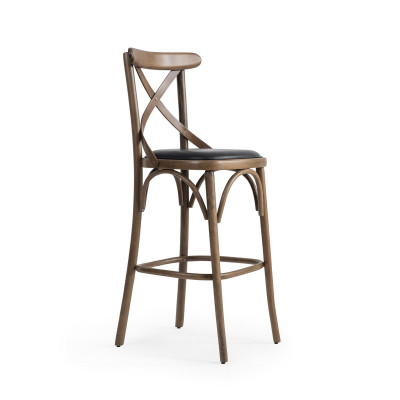 Designer Barhocker Moderne Holz Still Miwwel Iesszëmmerstill Ariichtung