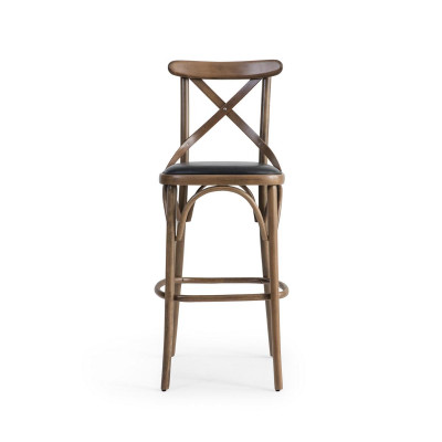 Designer Barhocker Moderne Holz Still Miwwel Iesszëmmerstill Ariichtung